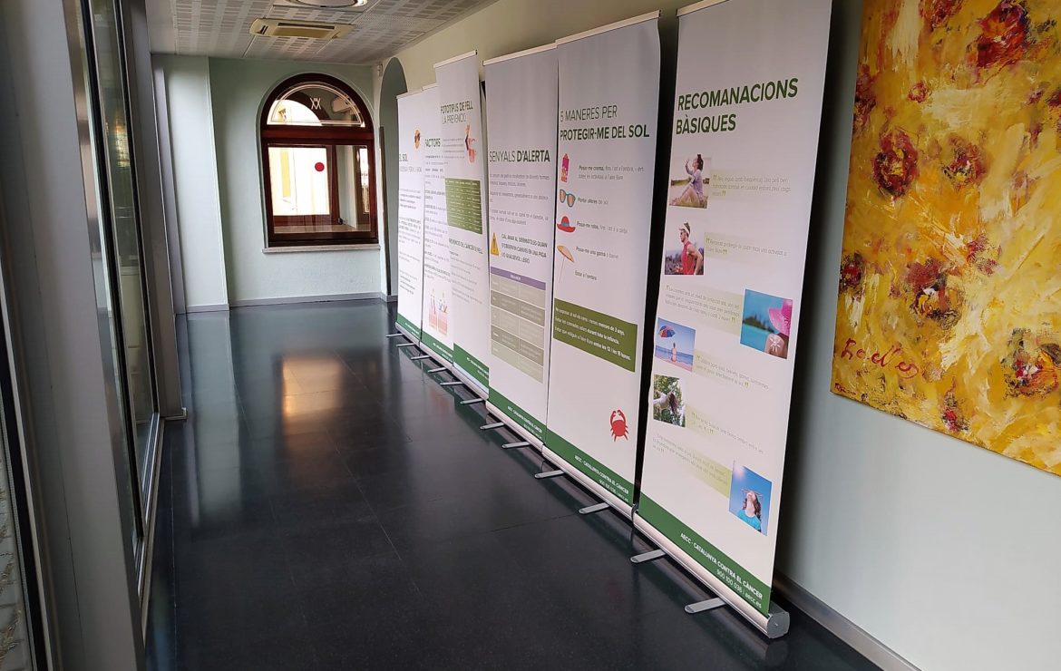 Fins al 18 de juliol, acollim l’exposició itinerant sobre la prevenció solar i el càncer de pell de l’ACC